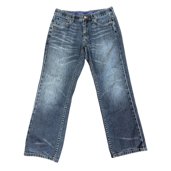 Tommy Bahama Santorini Authentic‎ Straight Jeans Men's 34x28 Blue Denim Preppy - Picture 1 of 3